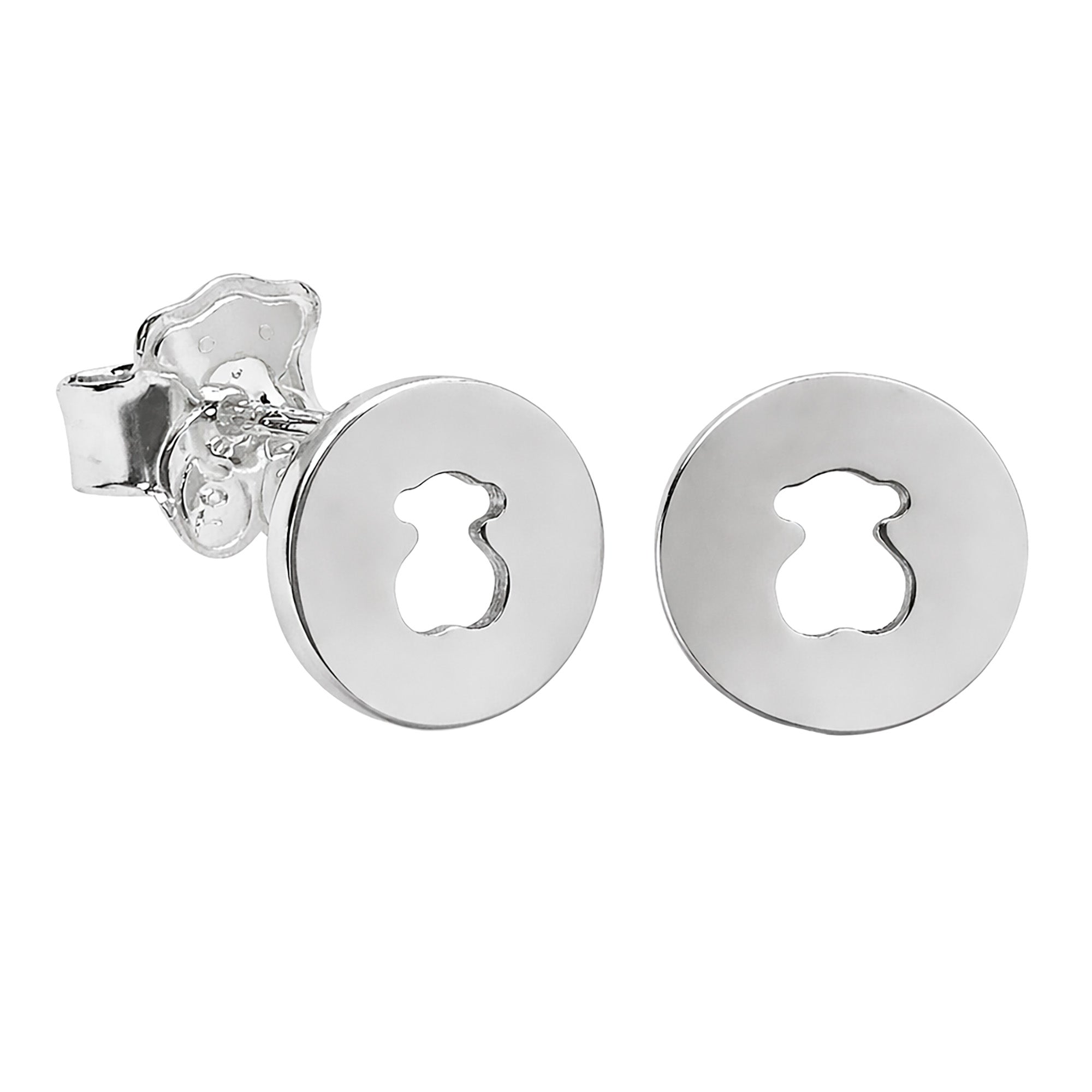 Broquel Inspirado Osos 1.1 Lisos Plata .925