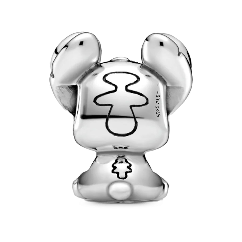 Charm Inspirado Pan 1:1 Stitch Plateado, Plata .925
