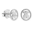 Broquel Inspirado Osos 1.1 con Circulo Estilo Torcido Plata .925
