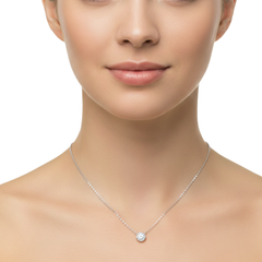 Collar Circonia Biselada Plata .925