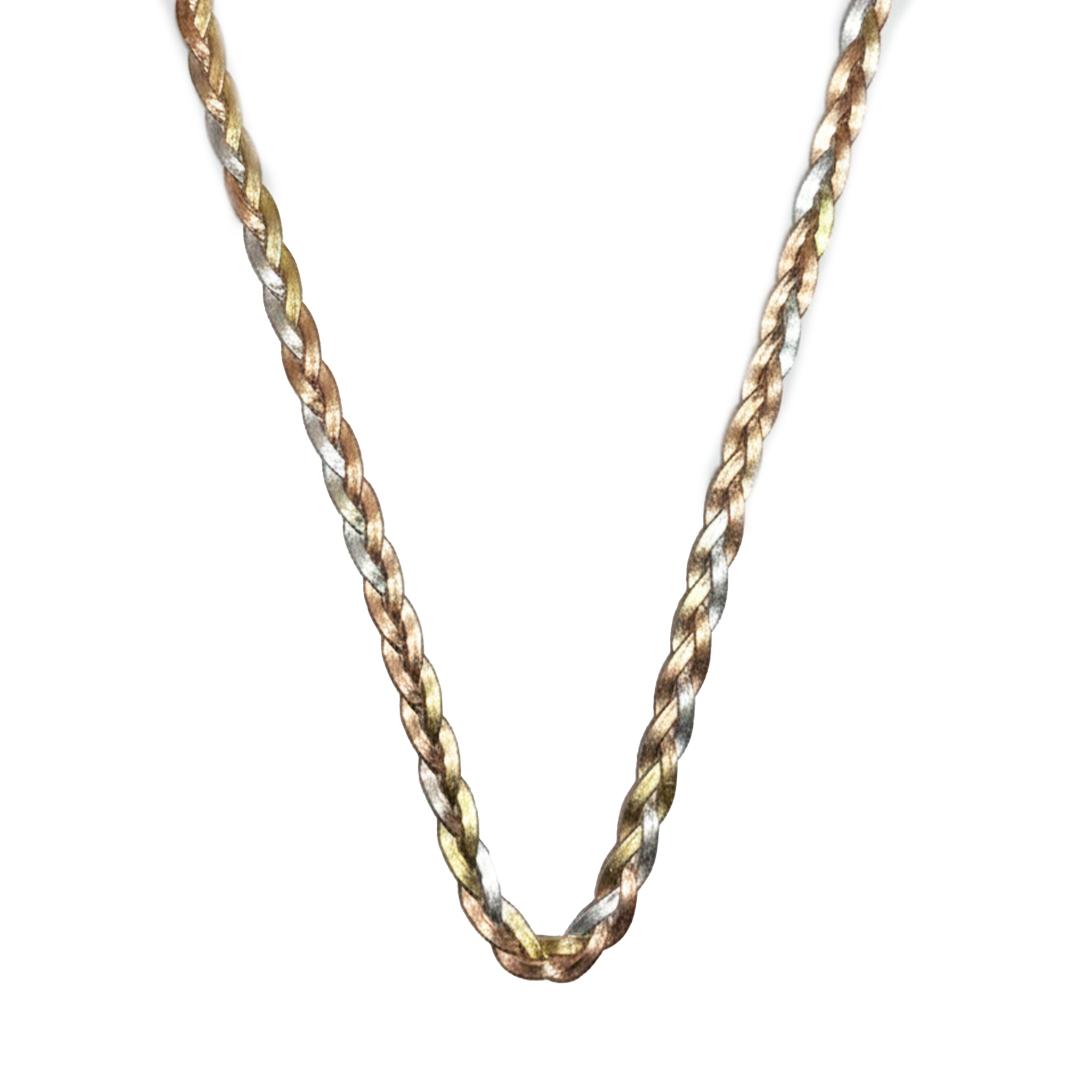 COLLAR TRENZADO PLATA .925