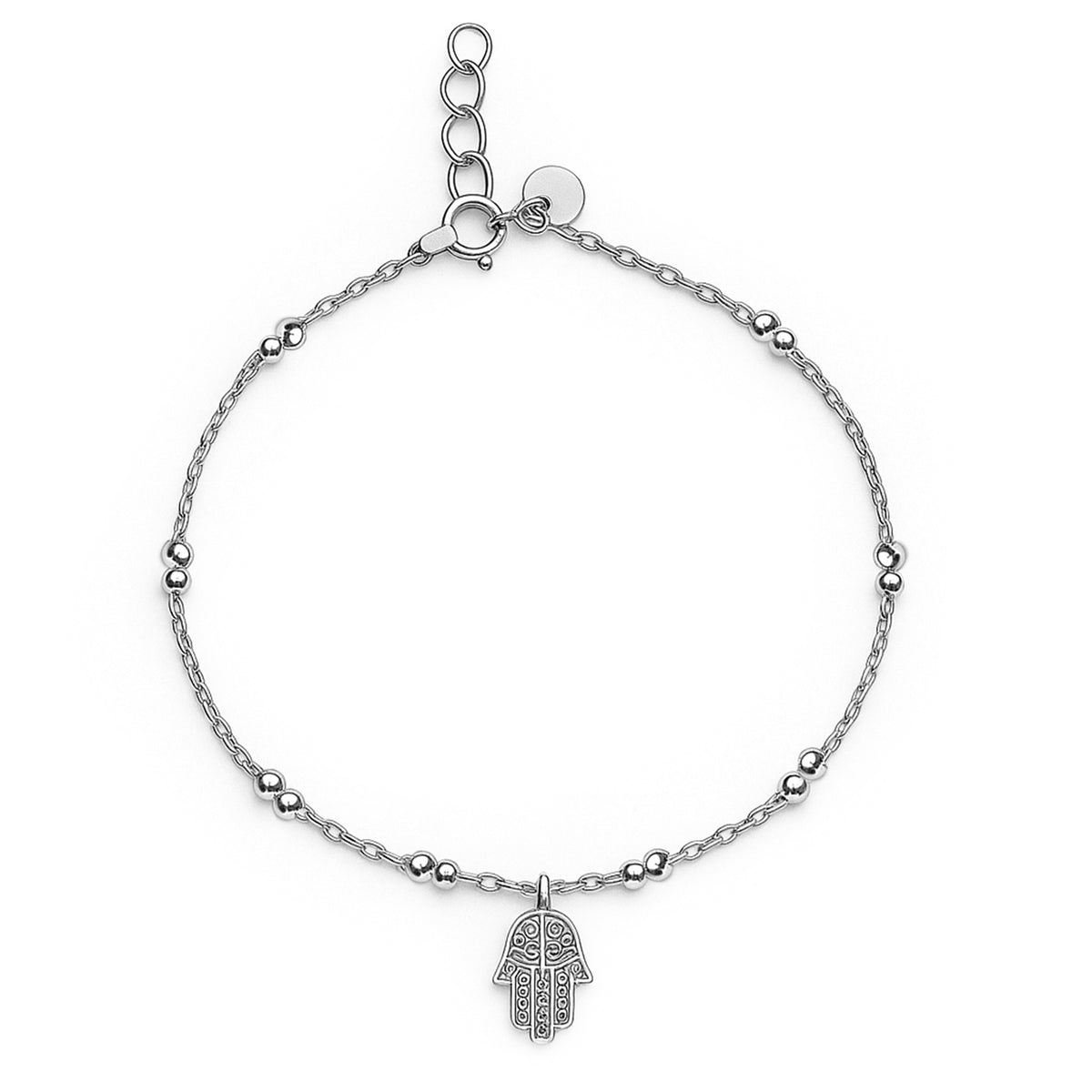 Tobillera mano de fatima Plata .925