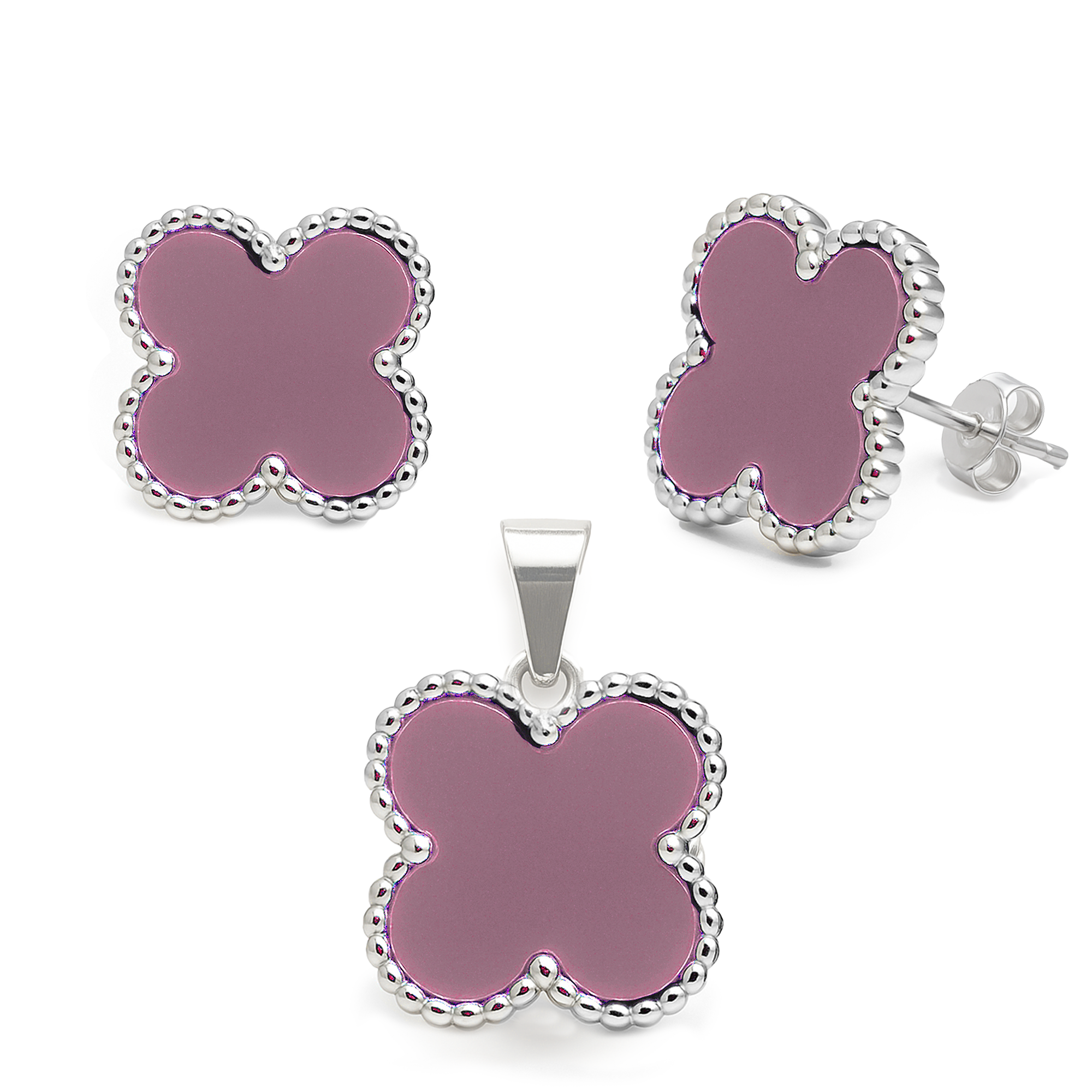 Juego Inspirado Económico Van C Esmaltado Plata .925