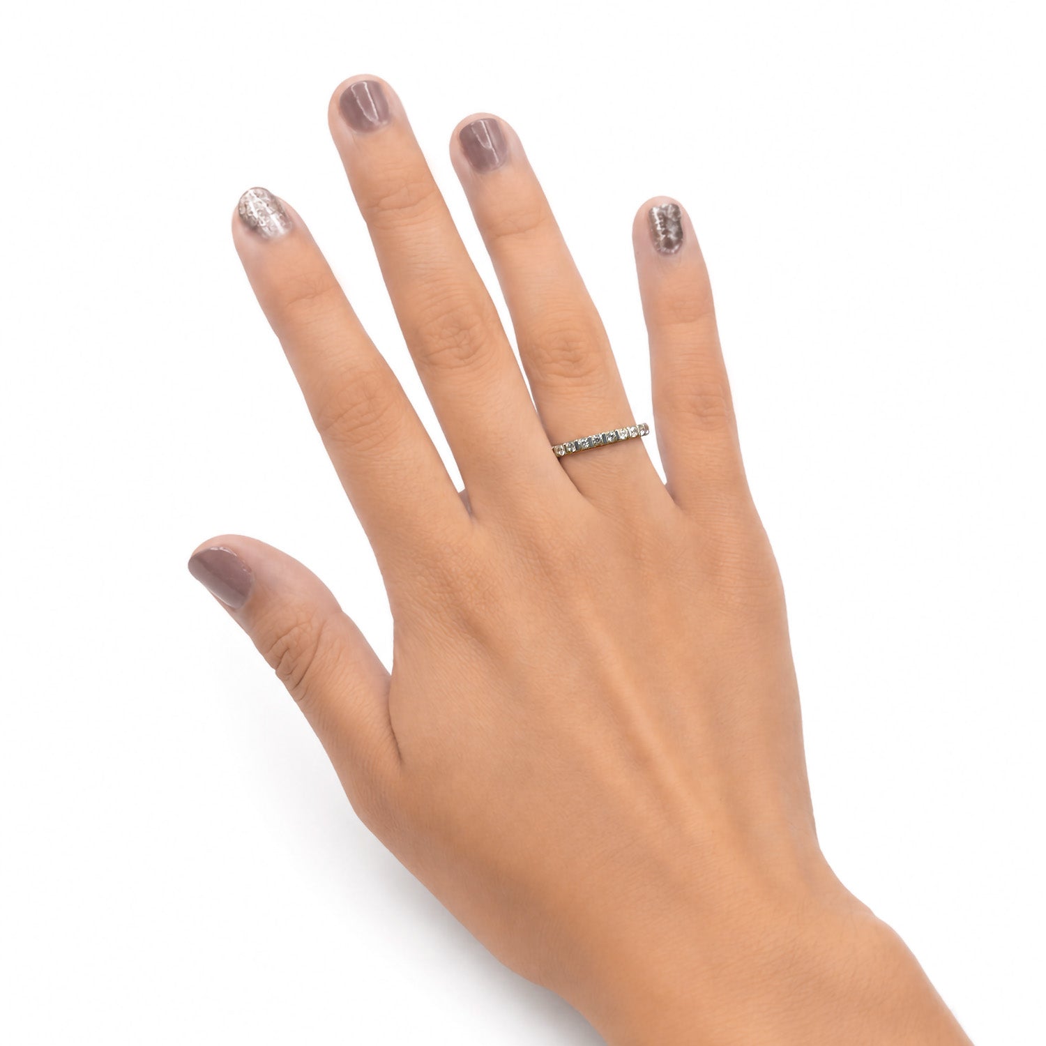 Anillo con Circonias Oro 10K