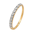Anillo con Circonias Oro 10K