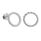 Broquel Inspirado Osito en Circulo Plata .925