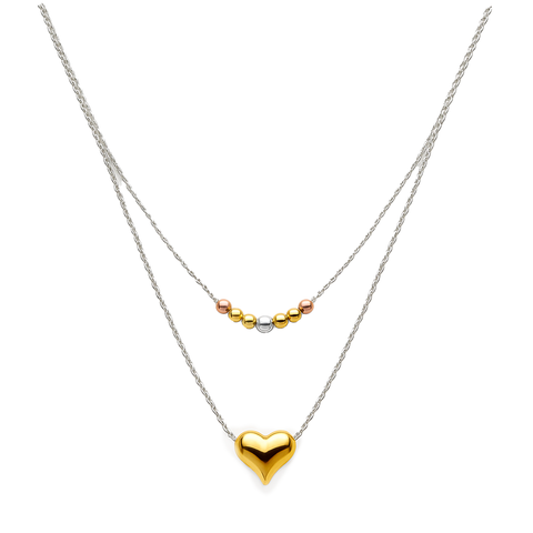 COLLAR DOBLE PLATA .925