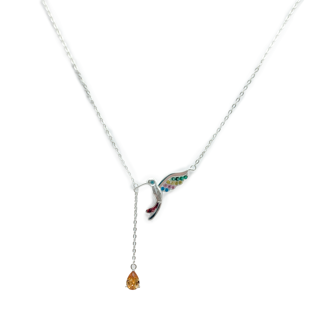 COLLAR COLIBRI PLATA .925