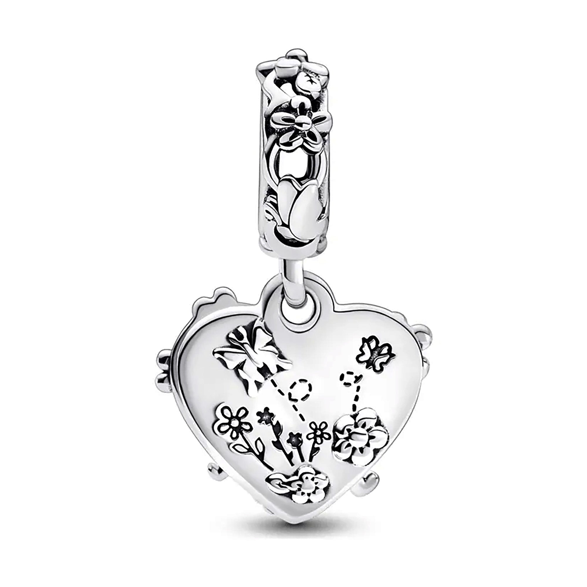 Charm Inspirado Pan 1:1 Doble Pooh y Piglet, Plata .925