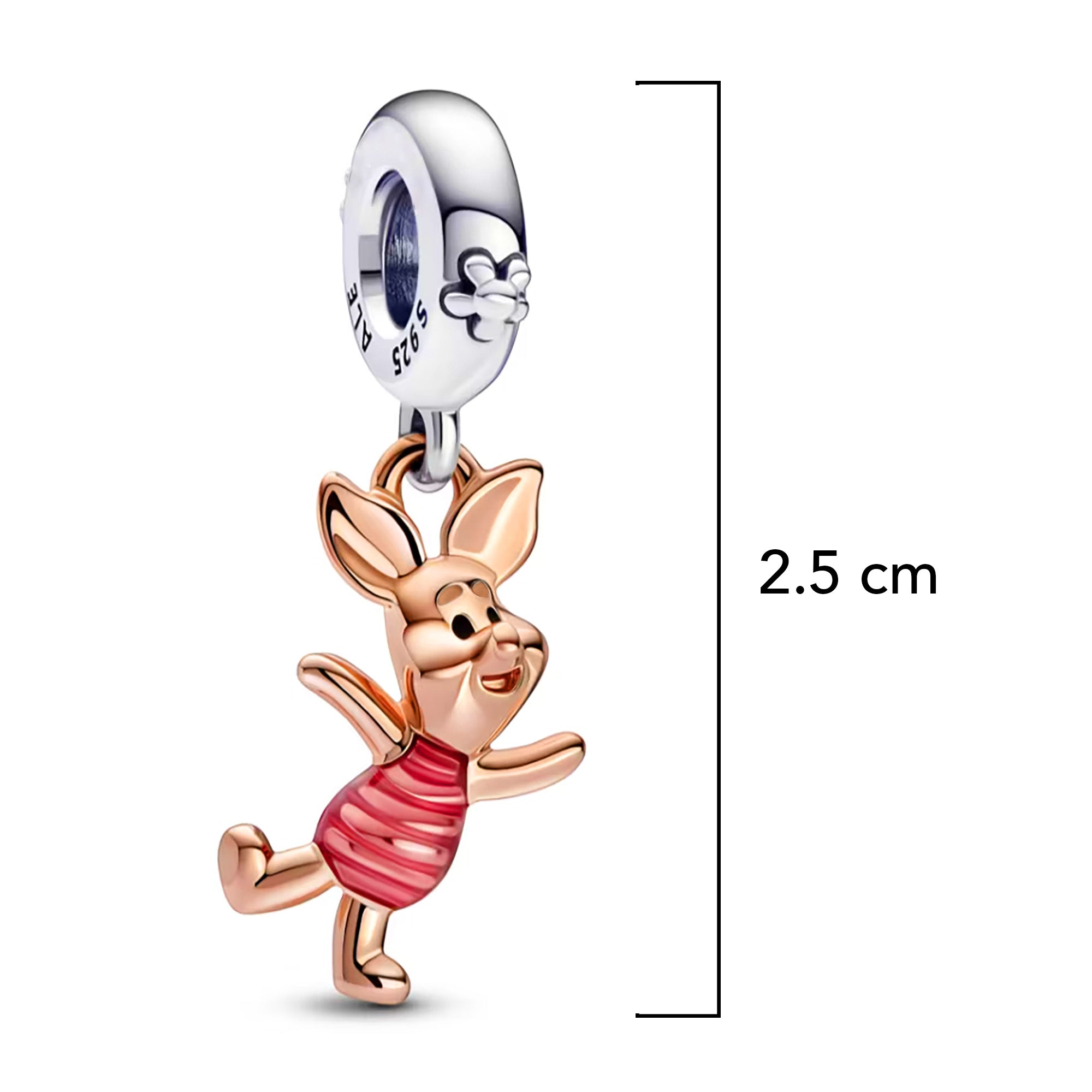 Charm Inspirado Pan 1:1 Piglet, Plata .925