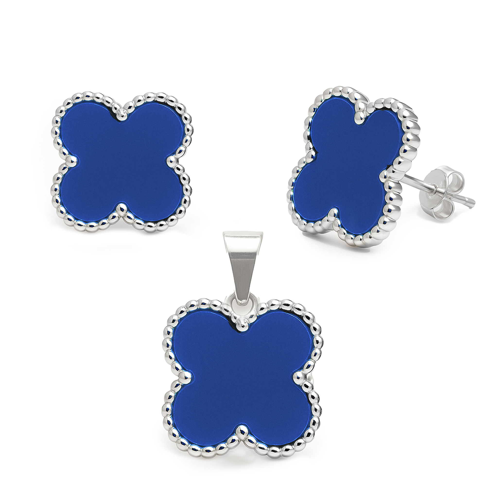 Juego Inspirado Económico Van C Esmaltado Plata .925