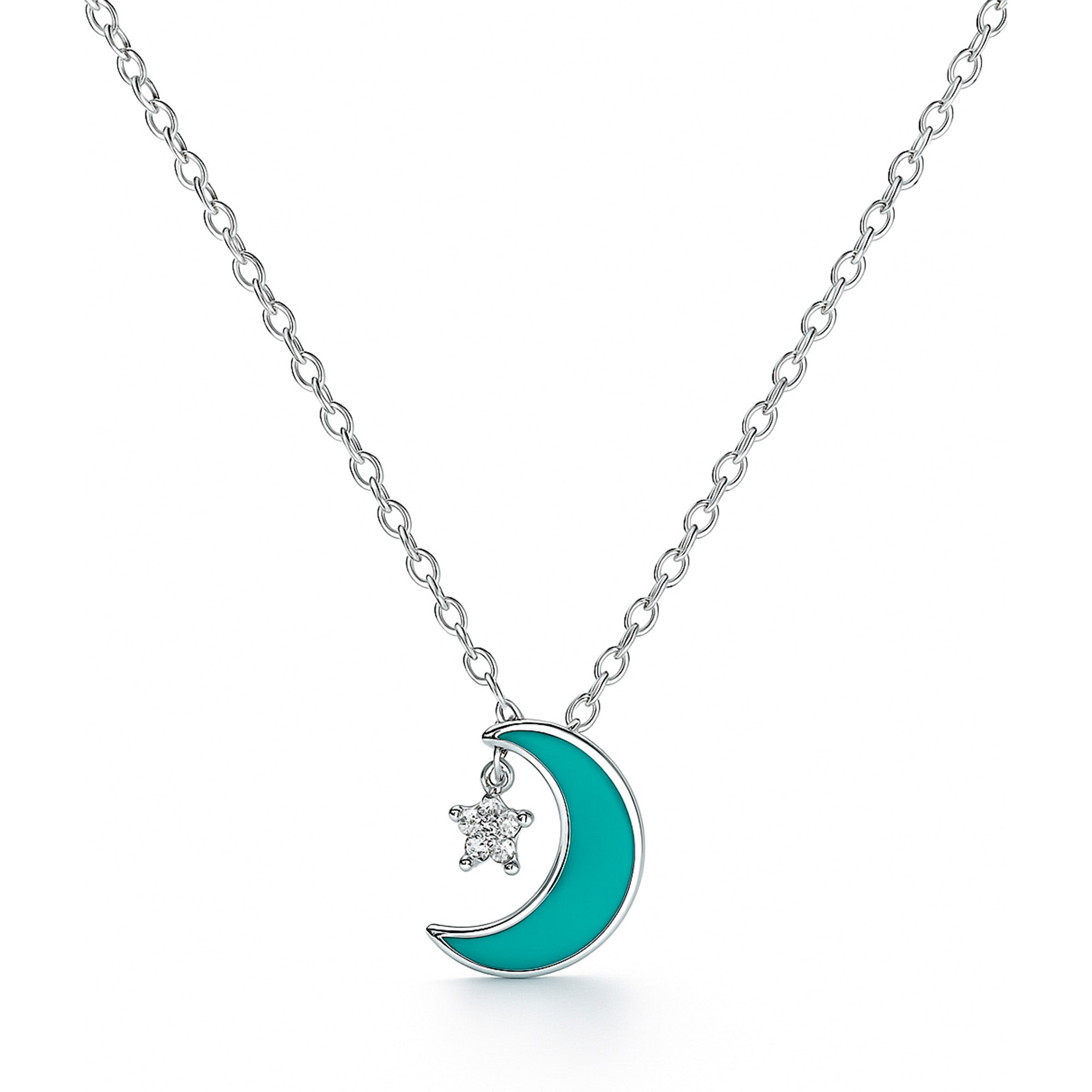 COLLAR LUNA PLATA .925