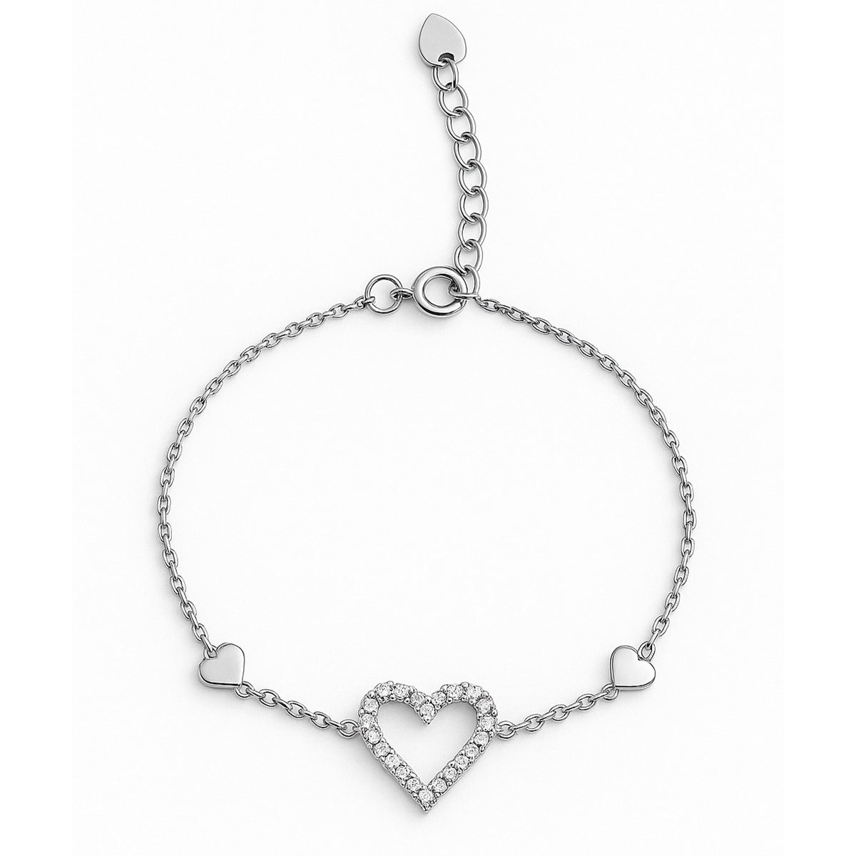 Pulsera corazón Plata .925