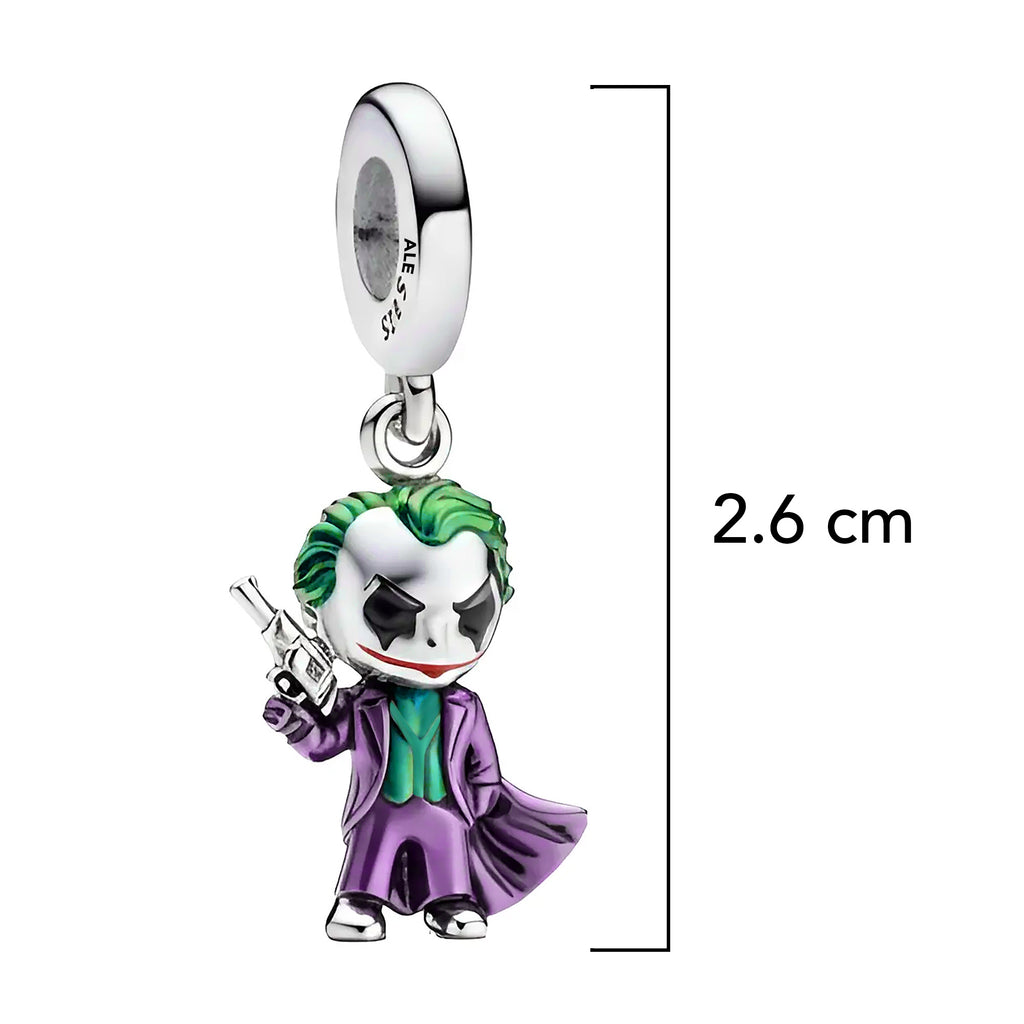 Charm Inspirado Pan 1:1 Joker, Plata .925 con Esmalte