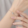 Pulsera Circonia Biselada Plata .925 con Baño de Rodio