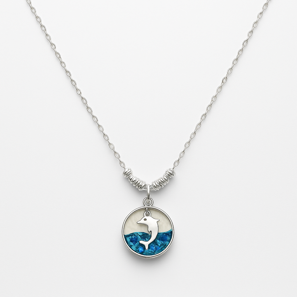 COLLAR DELFIN PLATA .925