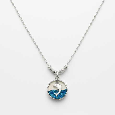 COLLAR DELFIN PLATA .925