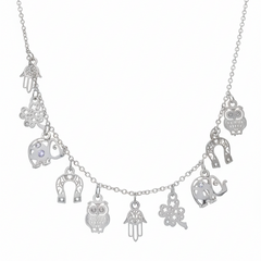 Collar Dijes de la Suerte Plata .925