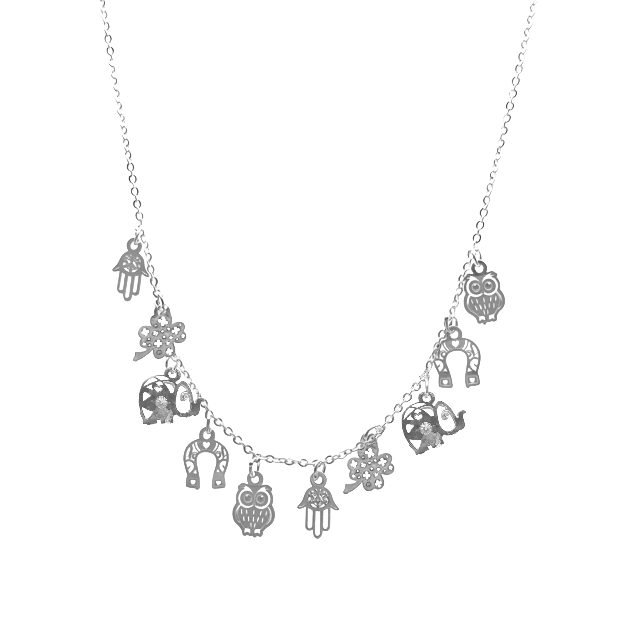 Collar Dijes de la Suerte Plata .925