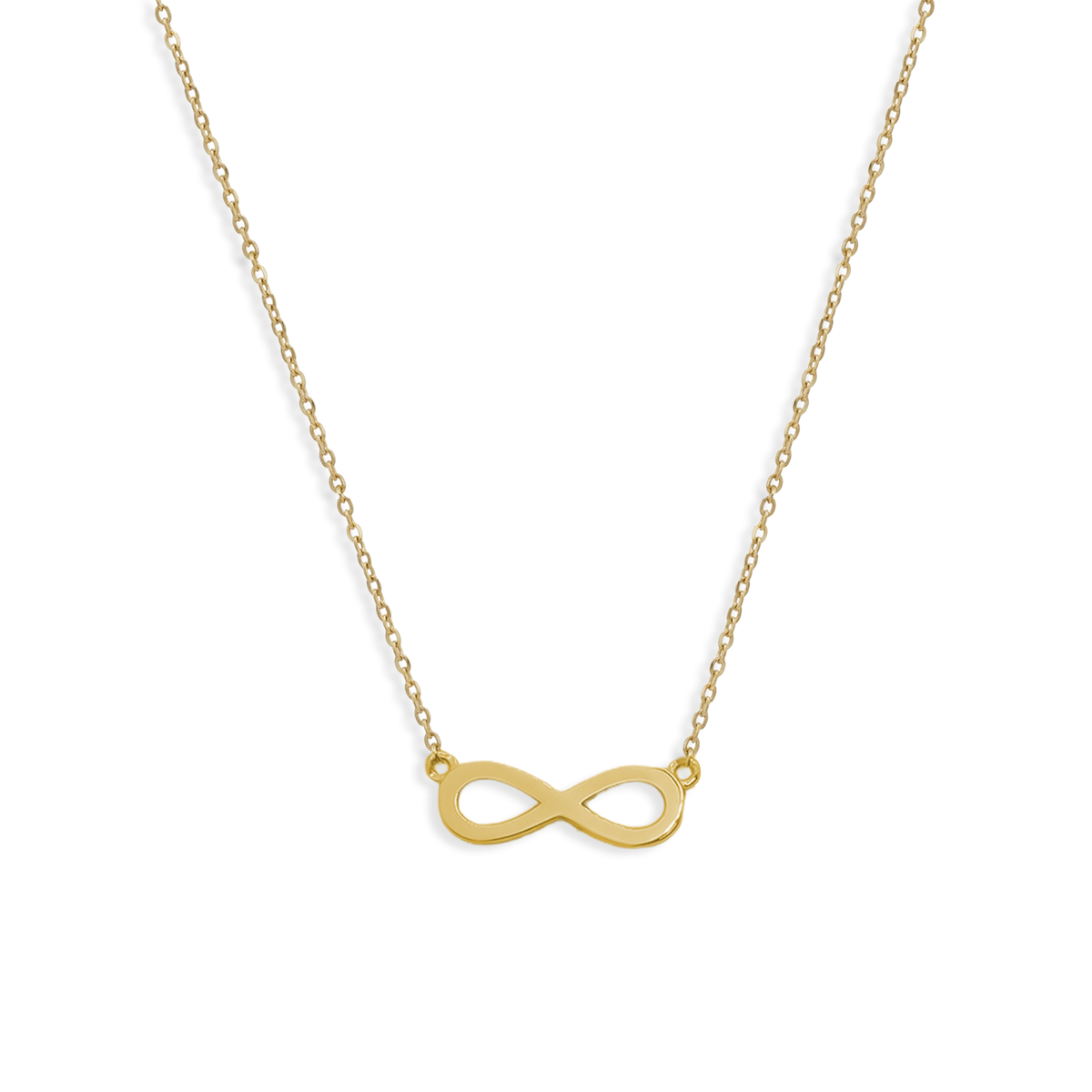 Collar Infinito Liso Oro 10K
