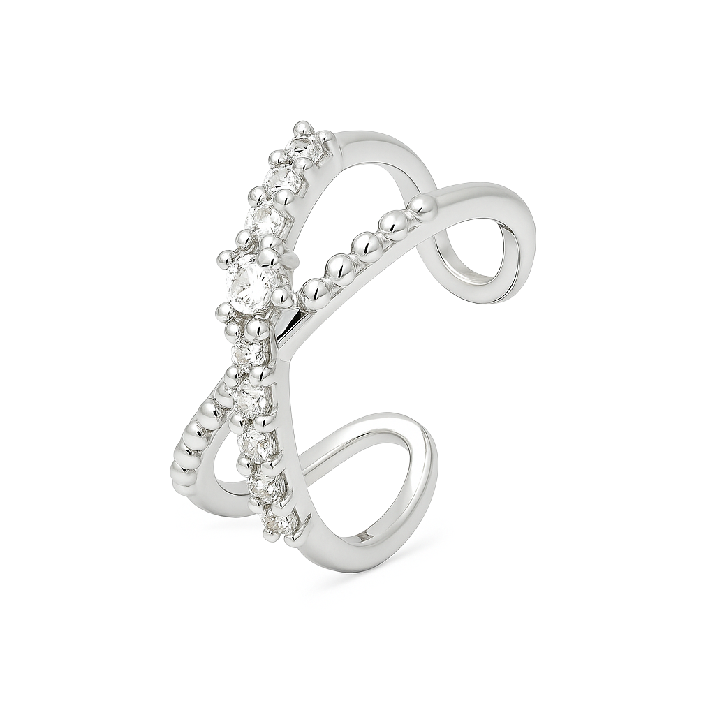 Grapa Circonia Plata .925