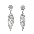 Arete Filigrana Hoja Colección Esencia Plata .925 con Baño de Rodio
