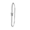 Pulsera con Circonias Biseladas y Broche Plata .925 con Baño de Rodio
