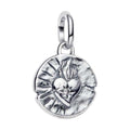 Charm Inspirado Pan 1:1 Medallón de Corazón, Plata .925