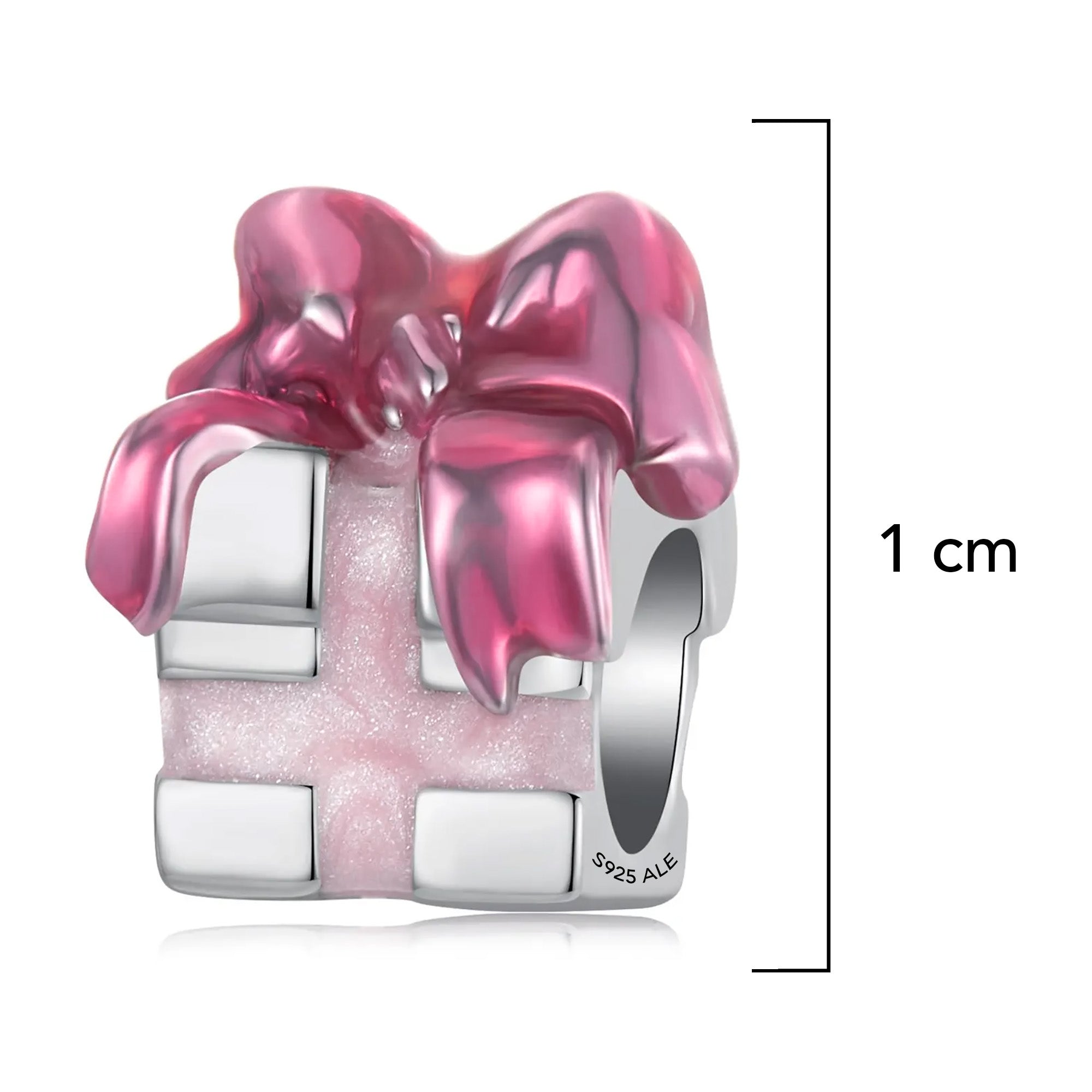 Charm Inspirado Pan 1:1 Caja de Regalo, Plata .925