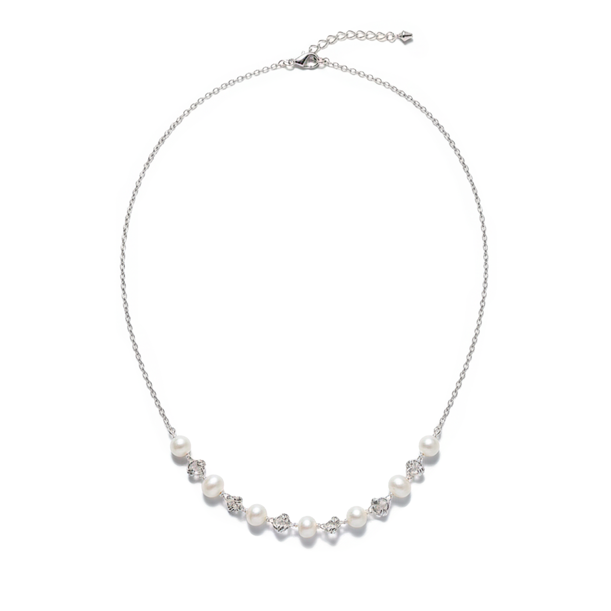 COLLAR PERLA PLATA .925