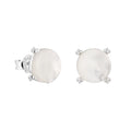 Broquel Inspirado Osos 1:1 Perla Natural Plata .925 con Baño de Rodio