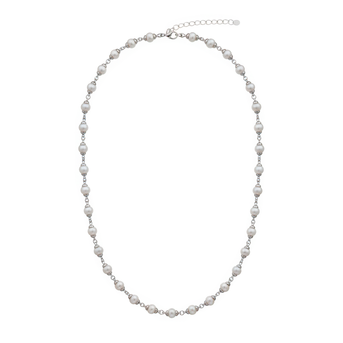 COLLAR PERLA PLATA .925