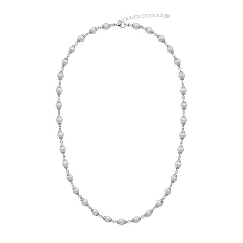 COLLAR PERLA PLATA .925