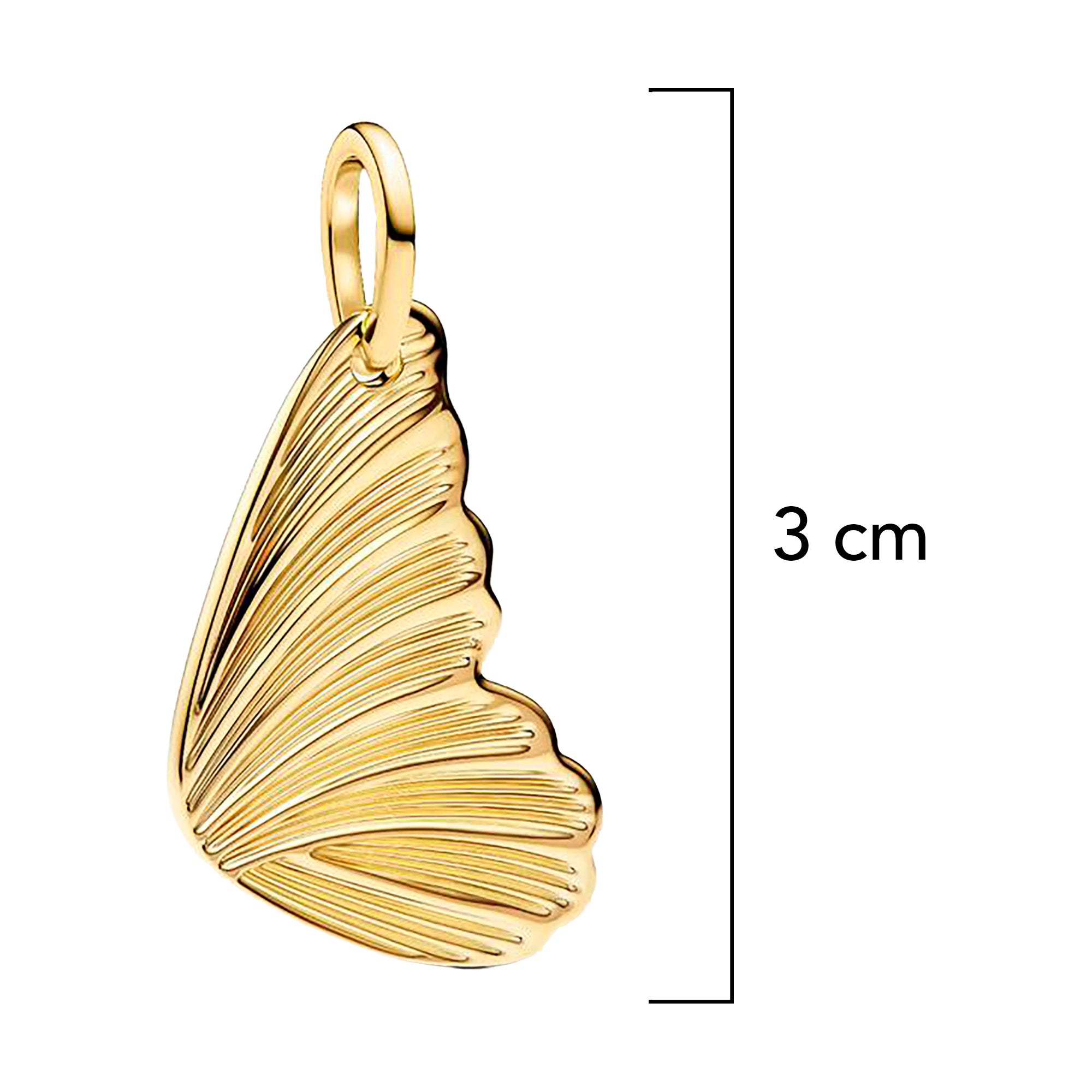 Charm Inspirado Pan 1:1 Ala de Mariposa, Plata .925