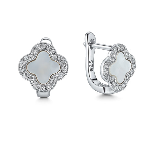 Huggie inspirado Van Plata .925
