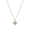 Collar Estrella con Micro Circonias Oro 10K