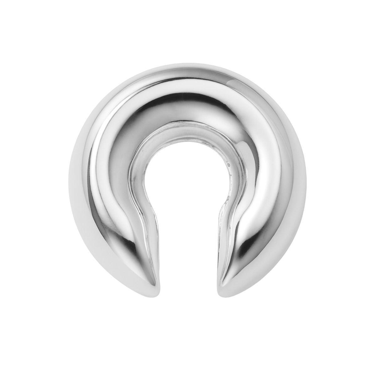 Grapa Grande Estilo Chunky Hecho a Mano Plata .925