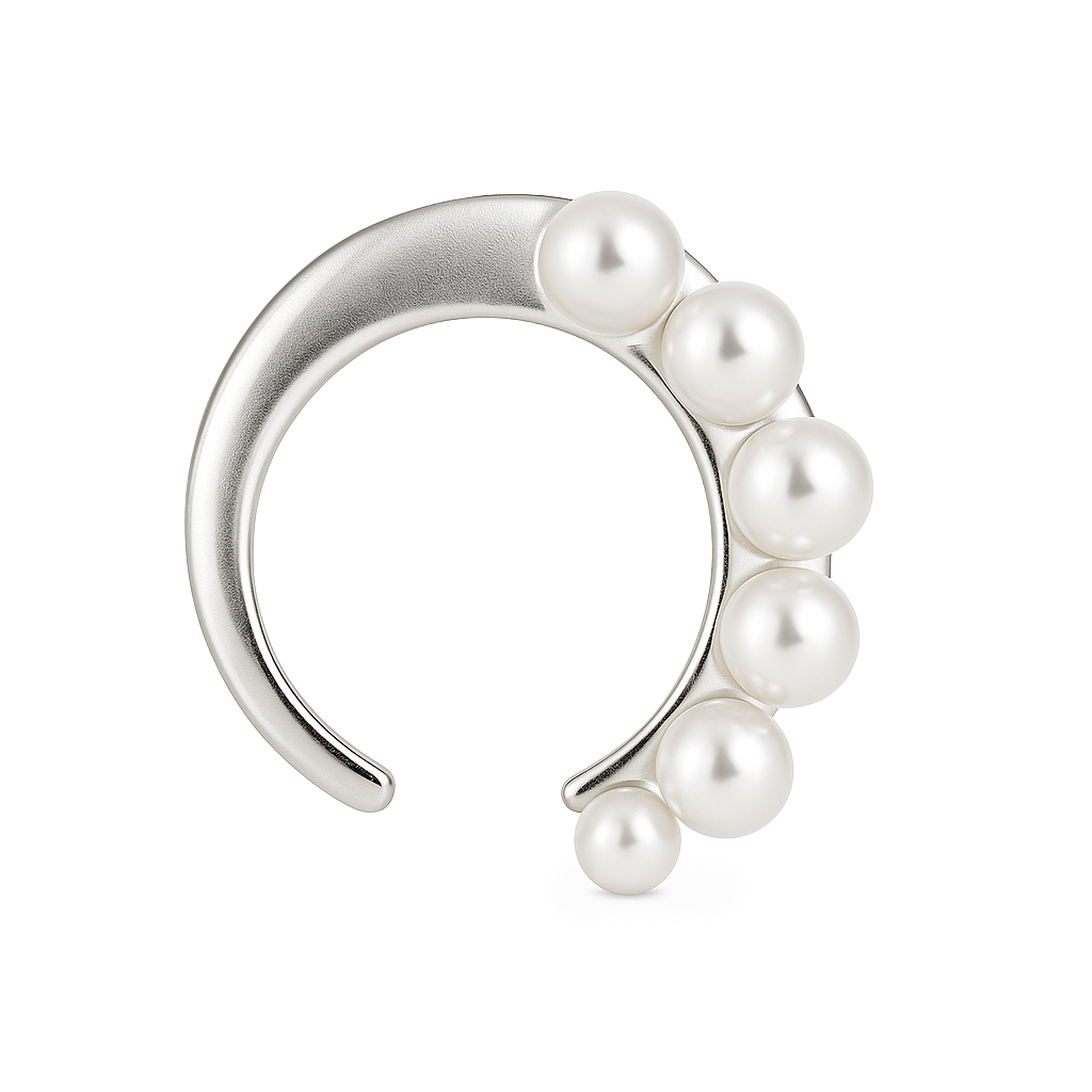 Grapa Perlas Plata .925