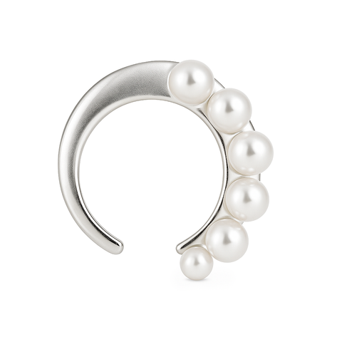Grapa Perlas Plata .925
