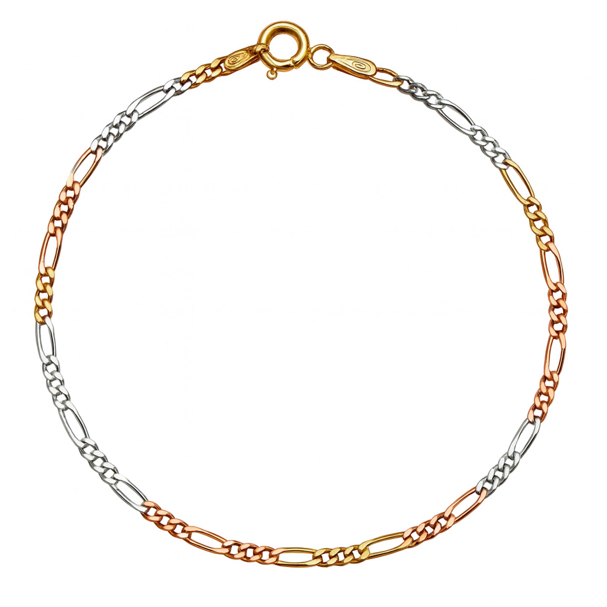 Pulsera Cartier 2 mm con Baño en 3 Oros Plata .925