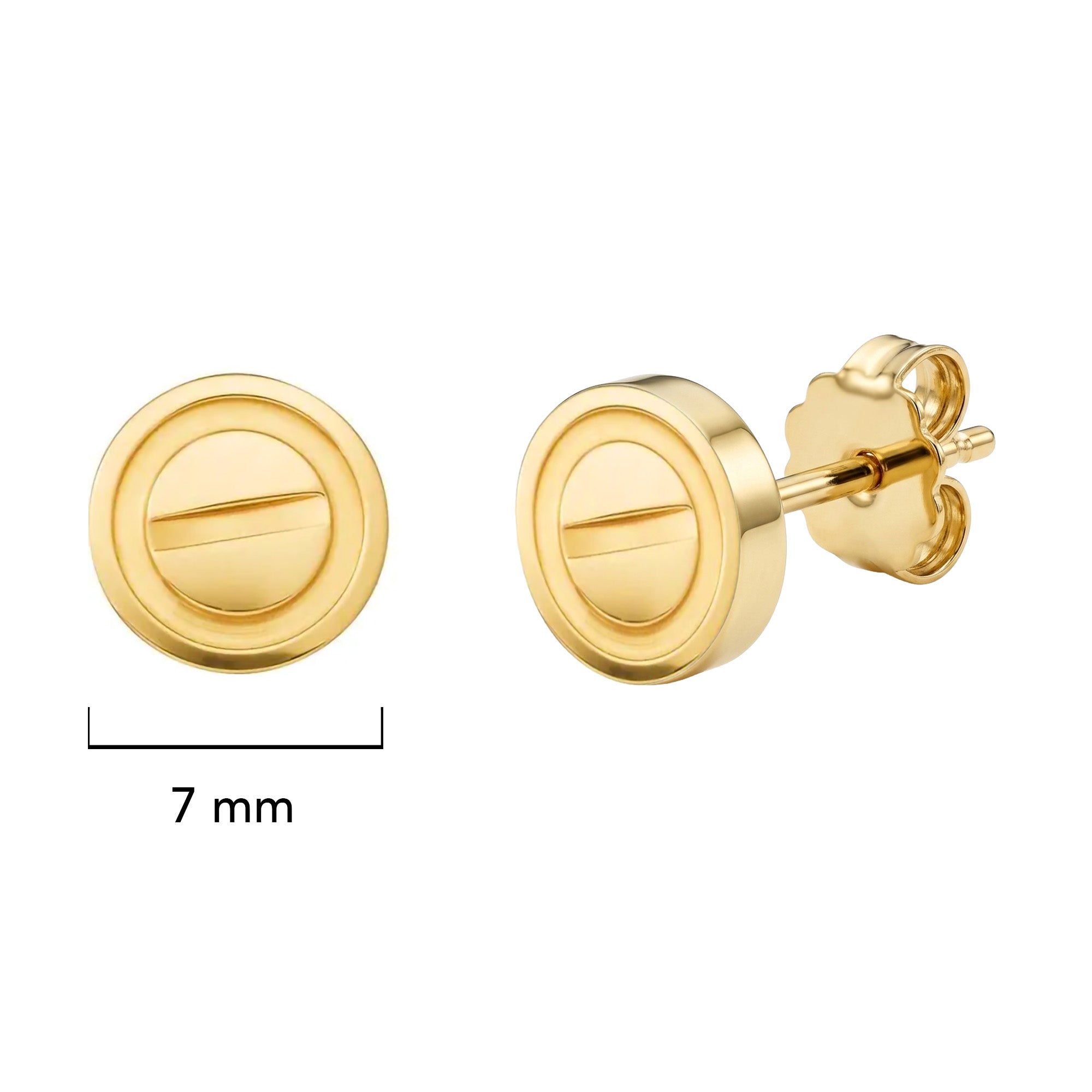 Broquel Inspirado Cartier 1:1 Amor Plata .925 con Baño de Oro 18k