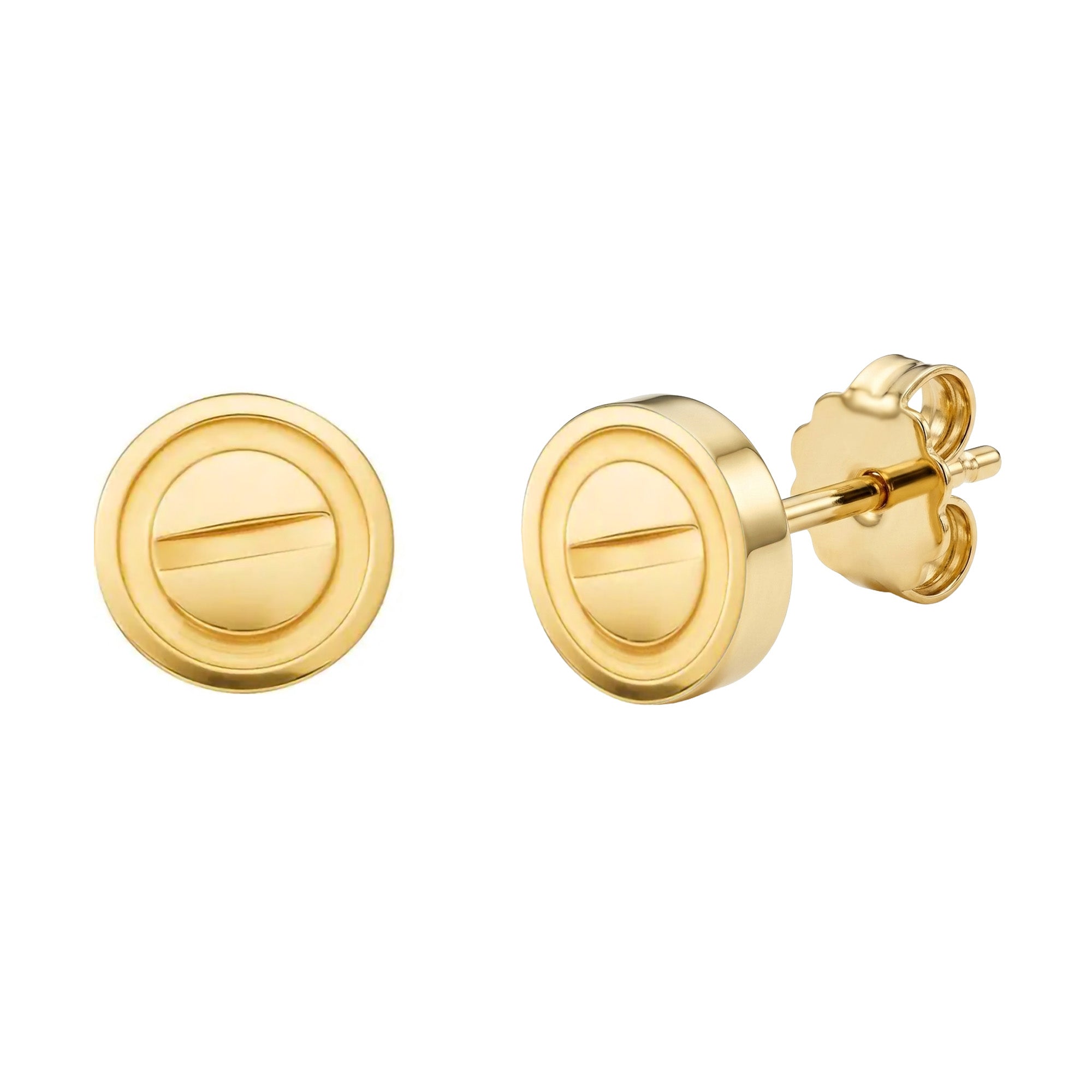 Broquel Inspirado Cartier 1:1 Amor Plata .925 con Baño de Oro 18k