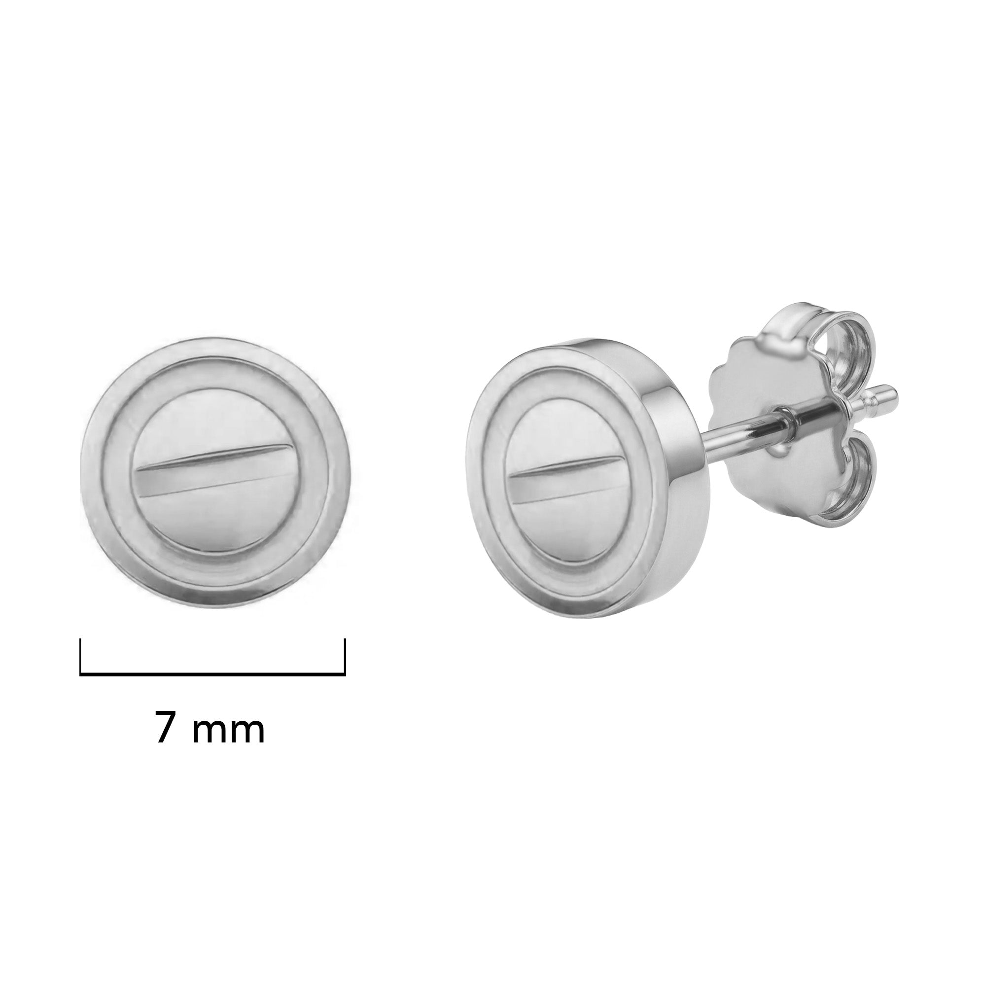 Broquel Inspirado Cartier 1:1 Amor Plata .925 con Baño de Rodio