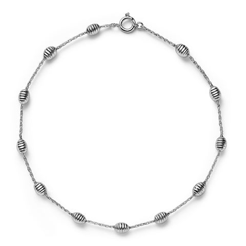 Tobillera barrilito Plata .925