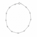 Tobillera Barrilitos Diamantados Plata .925