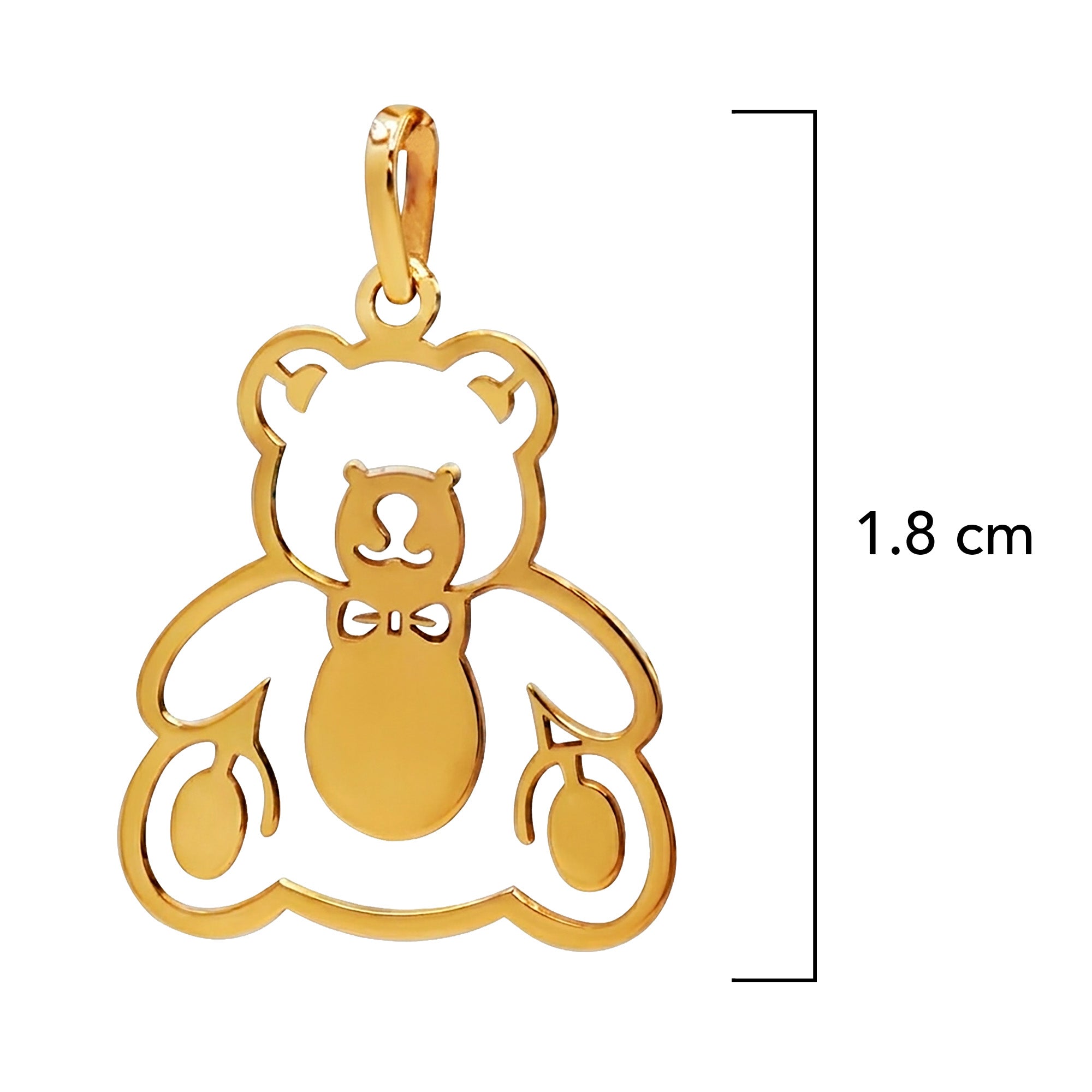 Dije Silueta de Oso 14K