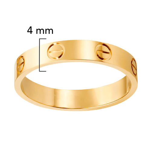 Anillo Banda Inspirado Cartier Oro 10K