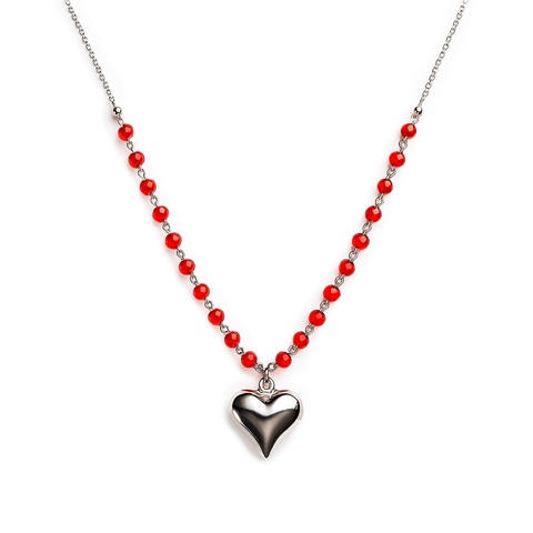 COLLAR CORAZON PLATA .925