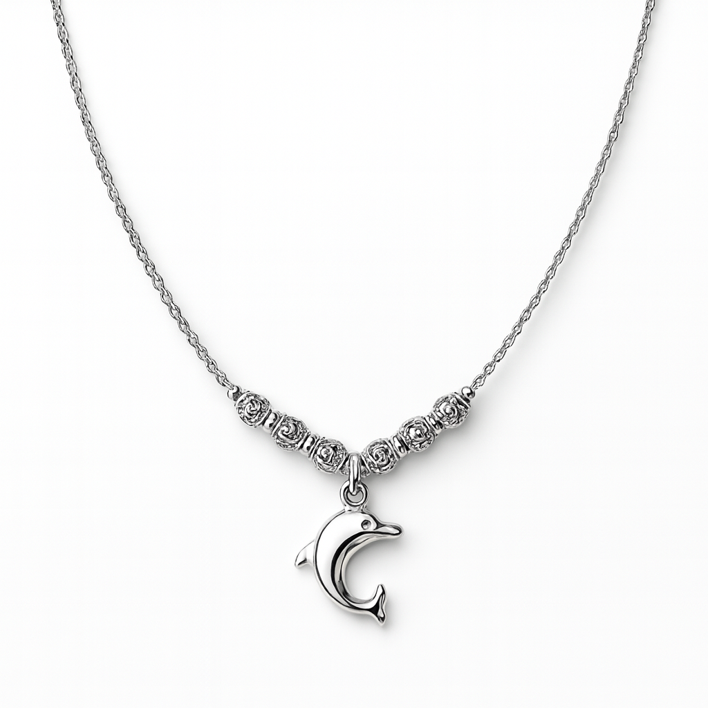 COLLAR DELFIN PLATA .925