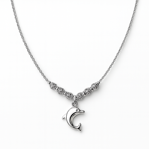 COLLAR DELFIN PLATA .925